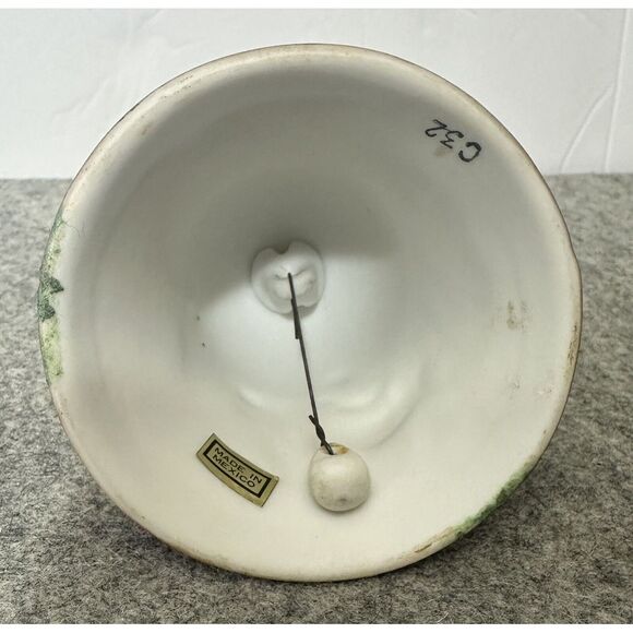 Vintage Bisque Matte Ceramic Christmas Bell C32 Made in Mexico‎ - Picture 4 of 6